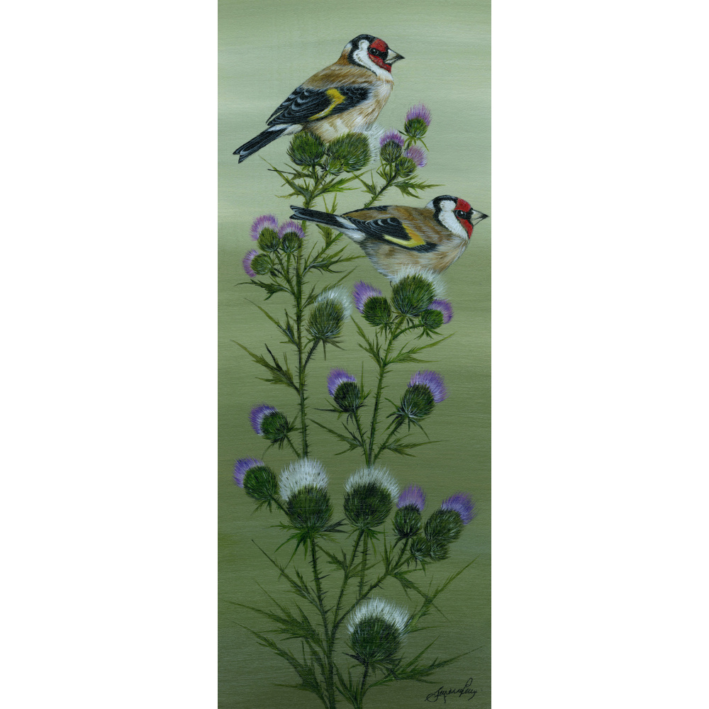 birds-fine-art-prints-goldfinches-purple-and-gold-suzanne-perry-art-297_2139098338