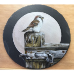 birds-slates-gifts-sparrow-on-gate-10-inch-a-suzanne-perry-art