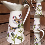 birds-vintage-jugs-goldfinches